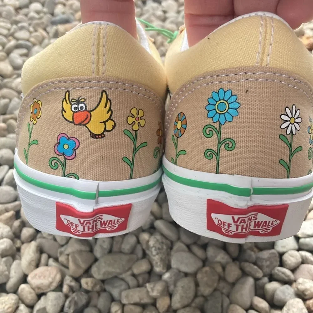 Little Kids Vans Old Skool x Sesame Street Elmo Sneakers Shoes Size 2